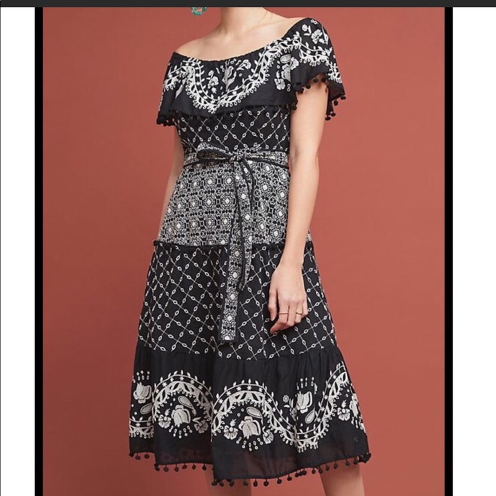 Anthropologie Marisol Off-The-Shoulder Dress